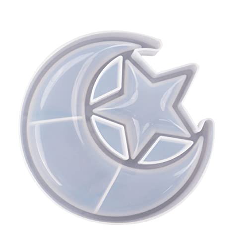 jojofuny Stylische Silikonform für Epoxidharz Diy Stern und Mond Tablett Flexible Transparente Gießform Praktisch Leicht Entformbar Kreative Aufbewahrungsschale für Schmuck und Dekoration jojofuny Stylische Silikonform für Epoxidharz Diy Stern und Mond Tablett Flexible Transparente Gießform Praktisch Leicht Entformbar Kreative Aufbewahrungsschale für Schmuck und Dekoration von jojofuny