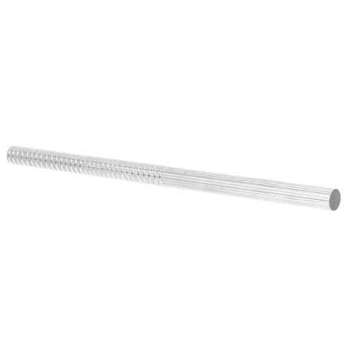 jojofuny Tonstrukturleiste Lehmtexturwalze Nudelholz mit Muster Polymerwalze Tontexturwalzen Textur Werkzeug Texturwerkzeug für DIY strukturierte Nudelhölzer Keramikformer Aluminium Silver von jojofuny