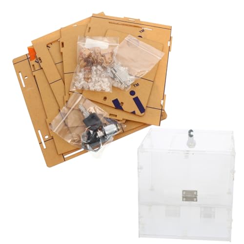 jojofuny Transparente Acryl Wahlurne mit Schloss Stabile Spendenbox für Fundraising Raffle und Vorschläge Robuste Kommentarsammelbox Leicht und Langlebig Selbstmontierbar von jojofuny
