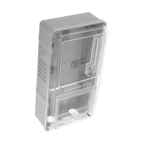 jojofuny Transparente Wetterfeste Elektrobox PC Kunststoff für Haushalts und Gewerbeanwendungen Robustes Gehäuse zum Schutz Des Stromzählers mit Design zur Einfachen Überwachung jojofuny Transparente Wetterfeste Elektrobox PC Kunststoff für Haushalts und Gewerbeanwendungen Robustes Gehäuse zum Schutz Des Stromzählers mit Design zur Einfachen Überwachung von jojofuny