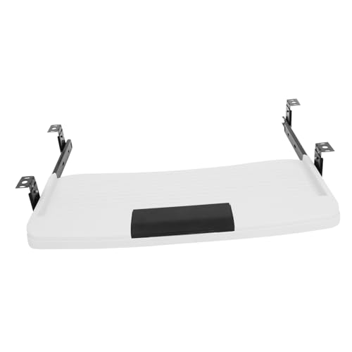 jojofuny Verstellbare Tastaturablage mit Ausziehbarem Schubladensystem für Schreibtisch Ergonomisches Design Einfach zu Montieren Hält Arbeitsplatz Ordentlich von jojofuny