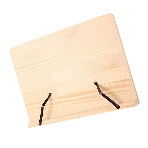 jojofuny Verstellbarer Desktop Lesehalter aus Holz Multifunktionaler Buchständer für Schüler Praktische Handfreiheit Beim Lesen von Büchern und Musiknoten Platzsparend und Stabil von jojofuny