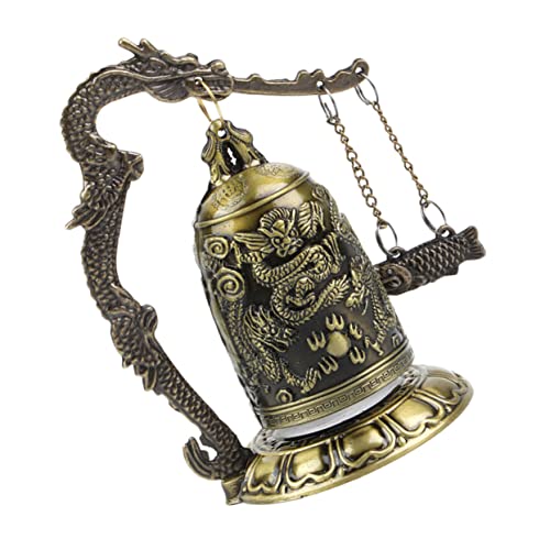 jojofuny Vintage Drachen Bronze Feng Shui Dekoration Desktop Ornamente Tragbar und Funktional Element für Zuhause und Büro Chinesisches Design von jojofuny