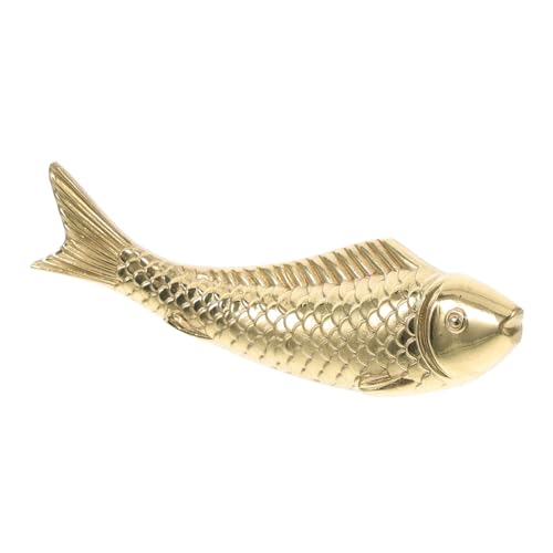 jojofuny Vintage Messing Fisch Möbelgriff Eleganter Schrankgriff für Kleiderschränke Schuhschränke und Kommoden Einfache Montage mit Schrauben Vielseitig für Wohn Büroeinrichtung von jojofuny