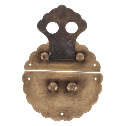 jojofuny Vintage Messing Kistenverschluss Retro Style Schnappverschluss für Schmuckboxen Koffer Schränke mit Glatter Oberfläche und Klassischem Chinesischem Design jojofuny Vintage Messing Kistenverschluss Retro Style Schnappverschluss für Schmuckboxen Koffer Schränke mit Glatter Oberfläche und Klassischem Chinesischem Design von jojofuny