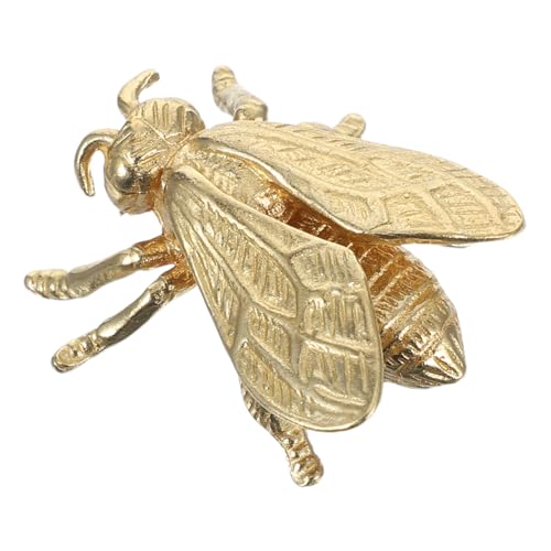 jojofuny Vintage Messing Schrankgriffe Bienenform Robuste Küchenschubladenknöpfe aus Messing Komfortabler Griff Klassischer Stil für Kleiderschränke und Möbel Einfache Montage Langlebig und von jojofuny