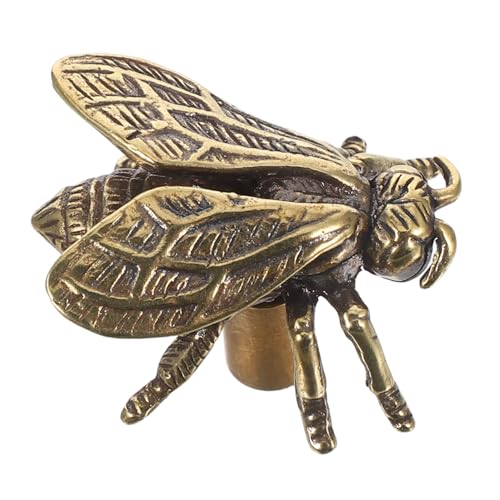 jojofuny Vintage Messing Schrankgriffe im Bienen-design Langlebige Kommodenknöpfe für Kleiderschränke und Dekorative Einfach zu Montierende Möbelgriffe für Küchen und Schlafzimmer von jojofuny