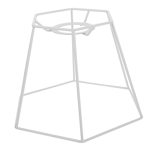 jojofuny Vintage Metall Lampenschirm Gestell Hexagonal Lampen Schutzgitter DIY Lampenhalter für Tisch Pendelleuchten Rostfrei Handgefertigt Stilvolle Lichtbirnen Abdeckung von jojofuny