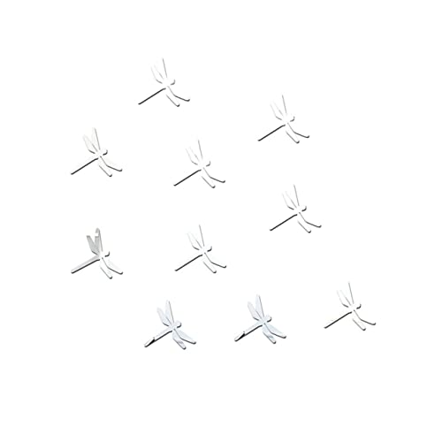 jojofuny Wandaufkleber Aus Acryl mit Libellenmotiv für Spiegel 10er-pack Nicht Leicht Anzubringende Aufkleber für Das Home Office von jojofuny
