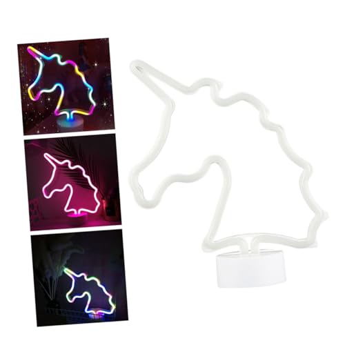 jojofuny Wandlampe USB Einhorn-Neon-Nachtlichter LED Wachs Schmelzwärmer einstecken Batteriefach nachtlampe Einhorn Nachtlichter Wandleuchten Mond Neonlichter Laternenpfahl Weiß von jojofuny