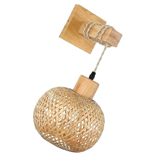jojofuny Rustikale Wandleuchte Aus Holz Für Innenräume Vintage Wandleuchte Im Landhausstil Für Badezimmer Wohnzimmer Flur Nachttisch Dekorativ Installieren Ohne Glühbirne von jojofuny