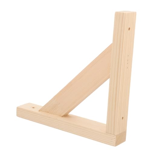 jojofuny Wandmontierter Holzregalträger Dreieckige Holzhalterung für Schwebende Langlebig und Tragfähig für Bücherregale Optimalen Raumnutzung jojofuny Wandmontierter Holzregalträger Dreieckige Holzhalterung für Schwebende Langlebig und Tragfähig für Bücherregale Optimalen Raumnutzung von jojofuny