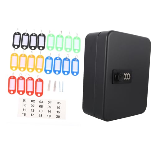 jojofuny Wandmontierter Schlüsselsafe mit Fächern Hochwertiger Schlüsselschrank Code Verschluss für Optimale für Zuhause und Unternehmen jojofuny Wandmontierter Schlüsselsafe mit Fächern Hochwertiger Schlüsselschrank Code Verschluss für Optimale für Zuhause und Unternehmen von jojofuny