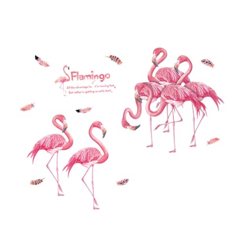 jojofuny kinderzimmer wandsticker wall stickers for kids room Rosa Flamingo Wandtattoo wanddeko schlafzimmer tapete für zu hause wandtattoo hause entfernbar Wandaufkleber schmücken von jojofuny