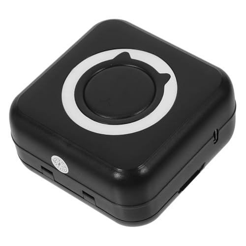 jojofuny tragbarer Drucker etikettendrucker mini drucker Notizen Drucker QR-Code Drucker Drahtloser Drucker Kleiner Thermodrucker Mini-Druckeraufkleber Sofortiger Fotodrucker Plastik Black von jojofuny