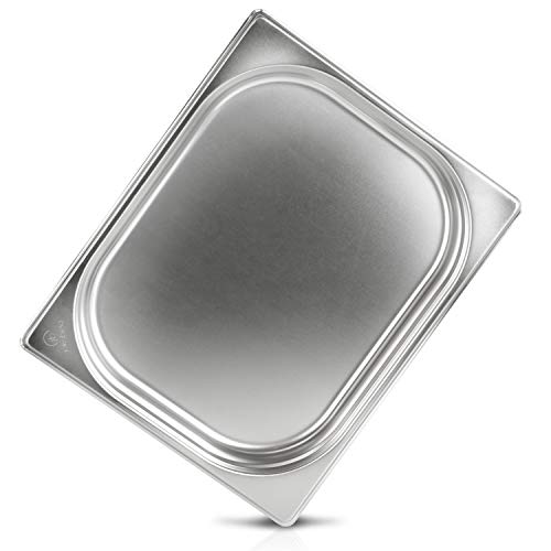 jokobela GN-Behälter 1/2 40 mm aus Premium-Edelstahl (2,3 L Fassungsvermögen) Maße: 325x265×40 mm - Gastronormbehälter ideal für Garen mit Chafing Dish oder Bain Marie (0,6 mm dick) von jokobela