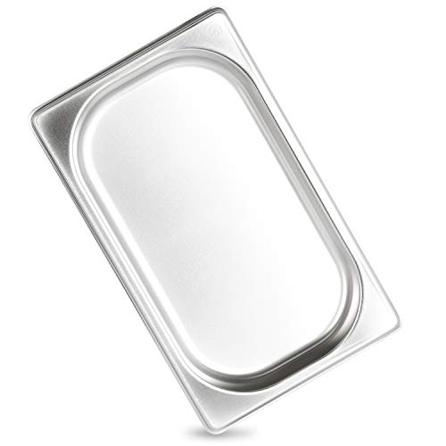 jokobela GN-Behälter 1/4 20 mm aus Premium-Edelstahl (0,5 L Fassungsvermögen) Maße: 265×162×20 mm - Gastronormbehälter ideal für Garen mit Chafing Dish oder Bain Marie (0,6 mm dick) von jokobela