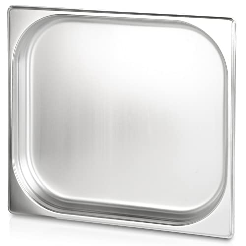 jokobela GN-Behälter 2/3 40 mm aus Premium-Edelstahl (mit 3 L Fassungsvermögen) Maße: 353 x 325 x 40 mm - Gastronormbehälter ideal für Garen mit Chafing Dish oder Bain Marie (0,6 mm dick) von jokobela
