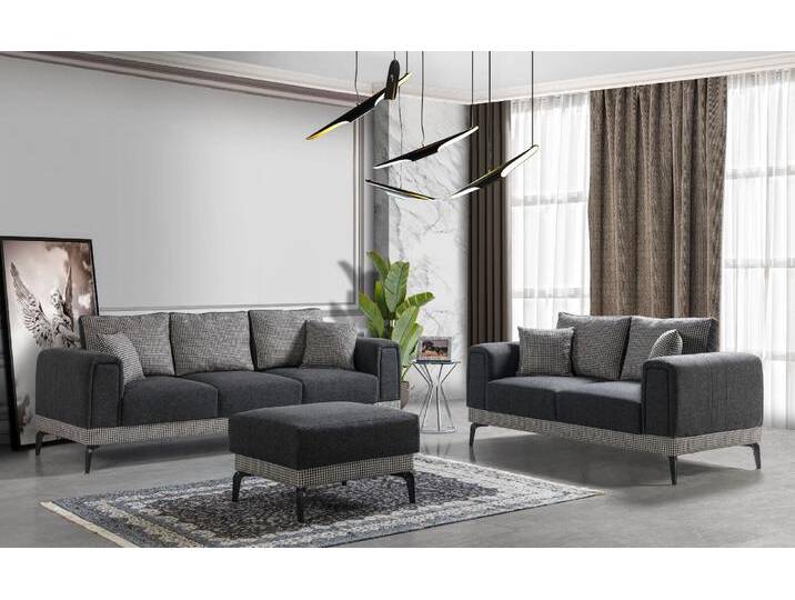 Sofa Set: 3-Sitzer, 2-Sitzer, 1-Sitzer, Pouf für Ihr Heim von jolondo