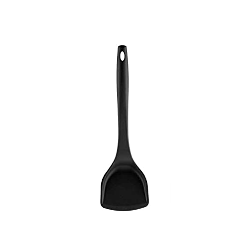 jonam Löffel Hitzebeständige Silikon-Kochwerkzeuge Küchenutensilien Set Backgebäck-Werkzeuge Löffel-Zubehör (Color : Black) von jonam