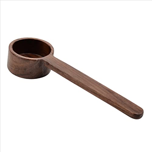 jonam Löffel Long Handle Coffee Scoop - Wooden Coffee Spoon in Black Walnut, Measuring for Ground Beans or tea 8g/10g (Color : Long handle) von jonam