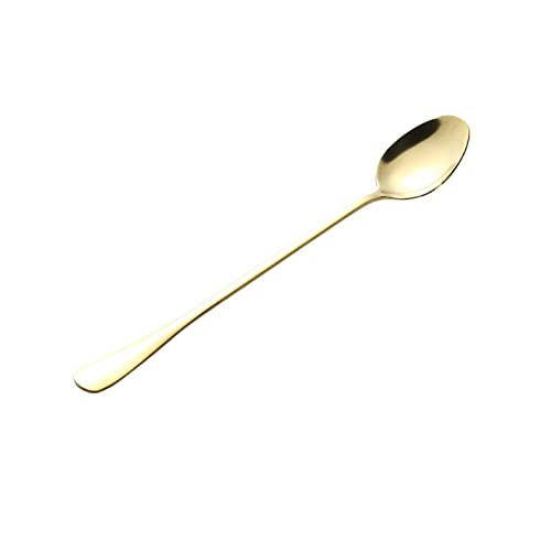 jonam Löffel Pcs Long Handle Spoons Oval Stainless Steel Dessert Ice Cream Scoop Milk Coffee Stiring Spoon For Mug Gift Flatware Accessories (Color : Rose gold) von jonam