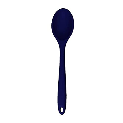 jonam Löffel Silikonlöffel Mischungssuppe Löffel Küche Mischpfanne Kochutensilien Küchenutensilien Werkzeug zum Rühren und Servieren (Color : Blue) von jonam
