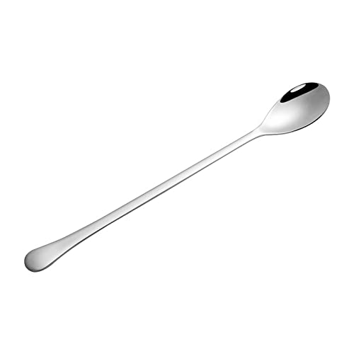 jonam Löffel Silver Color Dessert Spoon Stainless Steel Long Handle Coffee Spoon Teaspoon Creative Square Mixing Spoon von jonam