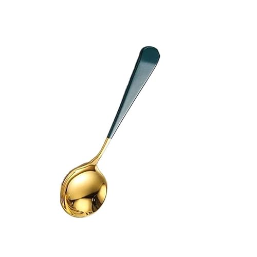 jonam Löffel Stainless steel spoon/Home/stainless steel/Eating spoon (Color : Green) von jonam