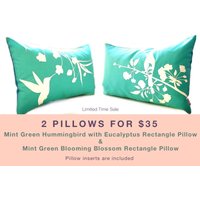 Begrenzte Zeit Verkauf 2 Mint Grüne Vogel Kissen Für 35 Us-Dollar von joom