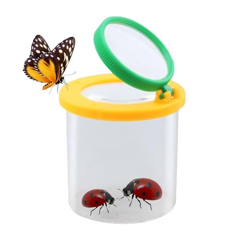 Vergrößerung Insektenbox | Einfügen Insekten Viewer | Insekten Lupe Behälter | Kinderfliegenbeobachtungsbox | Lebewesen Insekten Käfig Insekten Dose Für Kinder Wissenschaft Natur Erkundung Werkzeug von jopiuieo