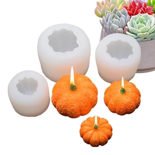 jopiuieo Kürbisharzform - Kürbis Seifenform | Halloween-Kerzenform, Herbst-Silikonform für Halloween-Formen, Kürbis- jopiuieo Kürbisharzform - Kürbis Seifenform | Halloween-Kerzenform, Herbst-Silikonform für Halloween-Formen, Kürbis- von jopiuieo