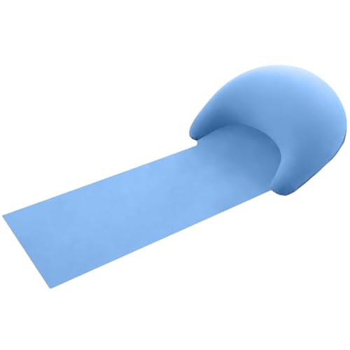 jopiuieo Strandmatte mit aufblasbarem Kissen, tragbarem Teppich, Langen Stuhl Anti-Sabel, Faltbare Entspannungsmatratze, aufblasbare Kissen für SonneundStrand für Nickerchen, Sonnenbaden, Baden von jopiuieo