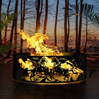 Benutzerdefinierte Feuerstelle - Jubiläumsgeschenk Pferdefeuerstelle Schwere Geschenk Für Freund Stahlfeuerstelle Outdoor Holz Josephs von josephsfirepit