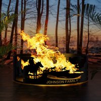 Cowboy Feuerstellen Custom Feuer Ring Pits Heavy Duty Outdoor Feuerstelle Stahl Holz Brennende Gruben Südwest Josephs von josephsfirepit