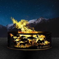 Custom Fire Pits - Geschenk Für Ihn U.s Army Semper Fi Usmc Marine Feuerstelle Outdoor Stahl Josephs von josephsfirepit