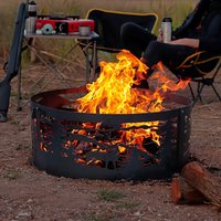 Geschenk Für Freund, Special Design Feuerstelle, Wildtierszene Feuerring, Bären Und Hirsche Design, Personalisierte Feuerstelle Mit Wortlaut von josephsfirepit