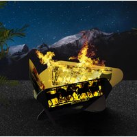 Personalisierte Feuerstelle - Lagerfeuerstelle Klappgefährdete Feuerstellen Tragbare Outdoor Camping Stahlfeuerstellen Josephs von josephsfirepit