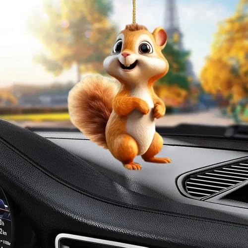 joukares Autoanhänger - Eichhörnchen Hanges Ornament mit Lanyard leicht zu hängen vielseitigem Use Keychain Decoration Car Accessoire Eichhörnchen joukares Autoanhänger - Eichhörnchen Hanges Ornament mit Lanyard leicht zu hängen vielseitigem Use Keychain Decoration Car Accessoire Eichhörnchen von joukares