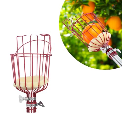 jovant JOVANT1-1 Set Obstpflücker Zur Obsternte Als Zubehör, Apfelpflücker Für Alu-Teleskopstangen,Obstfänger Greife Zum Ernten Äpfeln Kirschen,Kann In Verbindung Mit Edelstahlgriffen Verwendet von jovant
