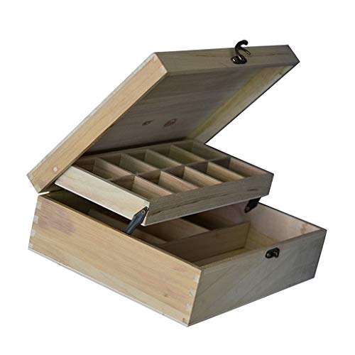 joyMerit Holzkiste mit Deckel für Schmuckkasten Aufbewahrung Holzkästchen Geschenkbox zum bemalen DIY Basteln Handwerk von joyMerit