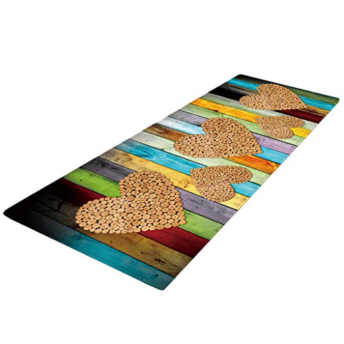 joyMerit Läufer Teppich 40x120 cm Küchenläufer Küchenteppich Teppichläufer waschbar rutschfest Bodenmatte Badvorleger - Stil-E, 60x180cm von joyMerit