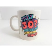 Vintage Neuheit Lustige Humor Becher 30 Jahre Geburtstag Schmutzig Dreissig Kaffee Teetasse von joycorazon