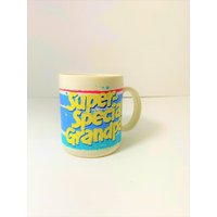 Vintage Russ Berrie Super Spezielle Grandpa Tasse Großvater Ich Liebe Opa Kaffee Teetasse von joycorazon