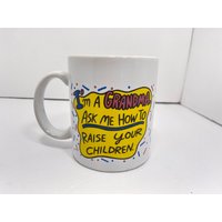 Vintage Schuhkarton Grußtasse "Im A Grandma Ask Me How To Filled Your Kids" Witzige Lustige Großeltern von joycorazon