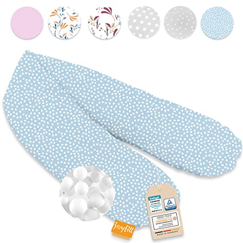 joyfill® Premium Stillkissen Mikroperlen 170cm I Ideal zum Schlafen & Stillen Dank Flüsterleiser & Bequemer Füllung I Stillkissen Seitenschläferkissen 100% Made in Germany I Nursing Pillow von joyfill