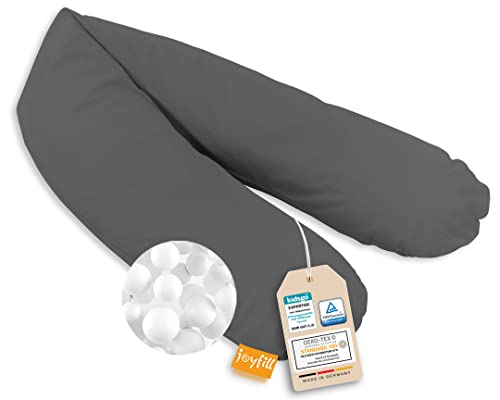 joyfill® Stillkissen Mikroperlen 190cm I Schwangerschaftskissen - Made in Germany I Ideal zum Schlafen & Stillen Dank Flüsterleiser & Bequemer Füllung I Stillkissen XXL von joyfill