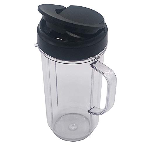 Joystar Magic On-The-Go Becher mit Griff und Deckel, 250 W Magic Bullet MB 1001 / MB 1001B / MBR-1701 / MBR-1702 / MBR-1101 / MB-BX1770-02 / MBR-0301 von joystar