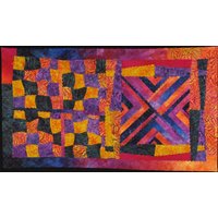 Handgemachter Kunst Quilt - Batik Fusion Handgemachter Kunst Quilt - Batik Fusion von joystrings