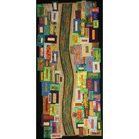 Handgemachter Kunst Quilt - Ein Fluss Läuft Durch Ihn Handgemachter Kunst Quilt - Ein Fluss Läuft Durch Ihn von joystrings